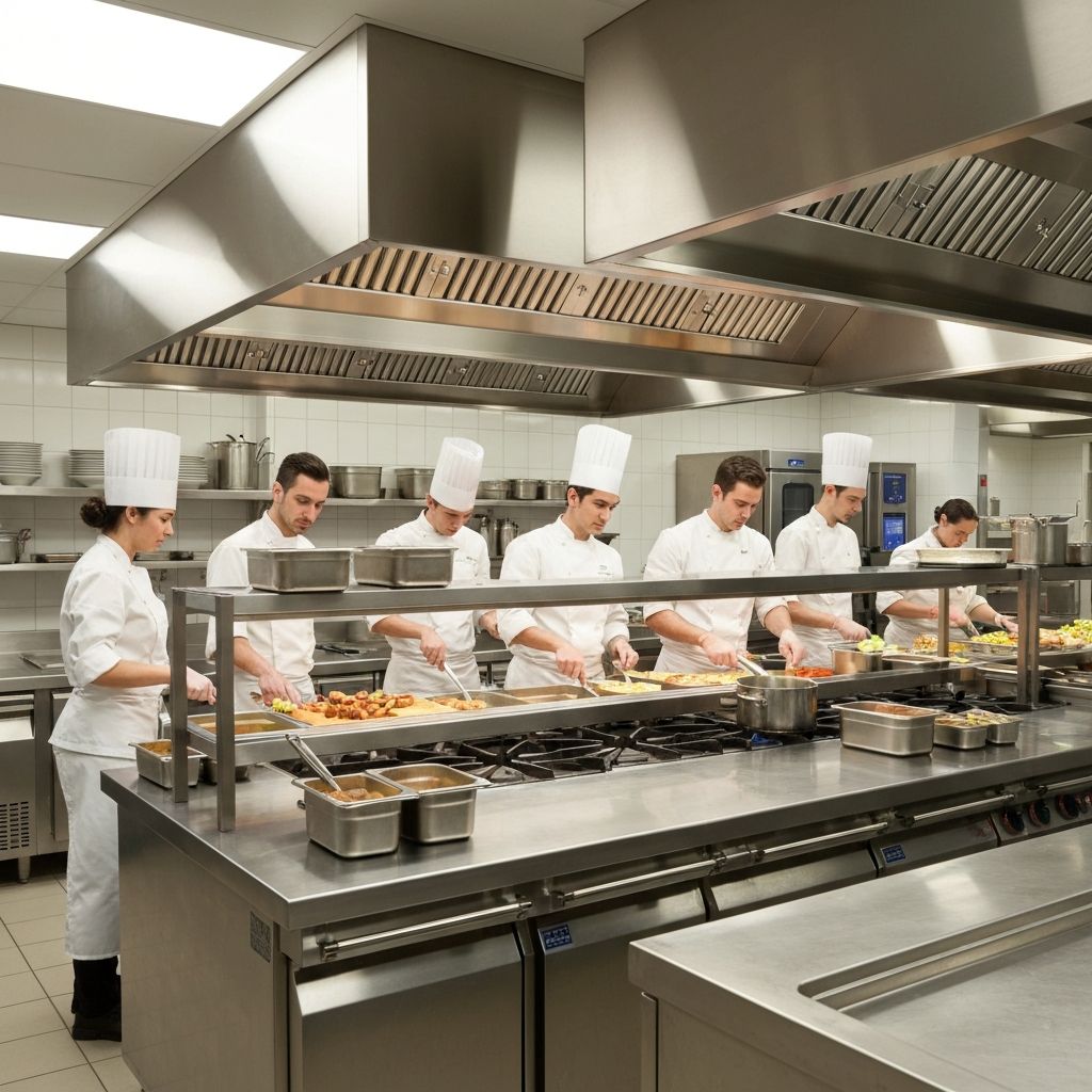 Arslan Catering profesyonel mutfagi